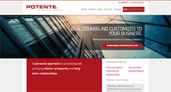 Desktop Screenshot of potentelaw.com